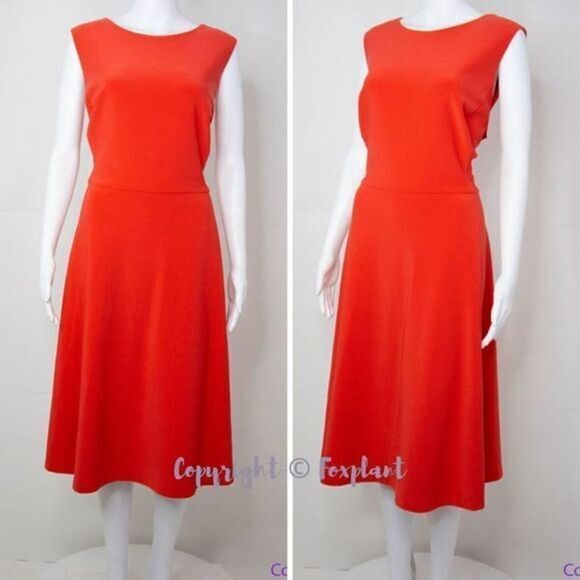 Lauren‎ Ralph Lauren Poppy Fit And Flare Dres sleeveless , 16W - Picture 2 of 16
